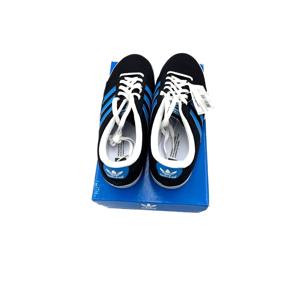 Adidas Kids Rayado J Shoes‎ Sneakers Skateboard  Size 7 Black & Blue - Picture 4 of 5